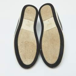 مملوكة مسبقًا Fendi Black/White Leather Lace Up Sneakers Size 40