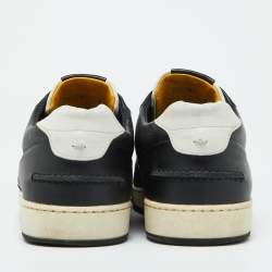 مملوكة مسبقًا Fendi Black/White Leather Lace Up Sneakers Size 40