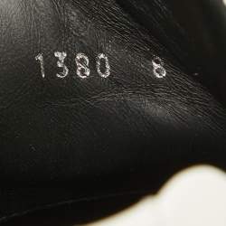 Pre Owned Fendi White Leather Fendi Logo Lace Up Sneakers Size 42