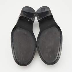 Fendi Black Leather Slip On Loafers Size 42.5