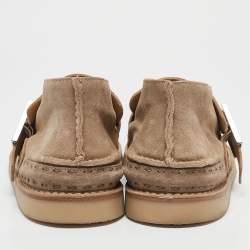 Fendi Beige Suede Desert Desert Boots Size 44