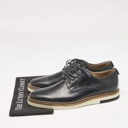 Fendi Navy Blue Leather Lace Derby Size 45