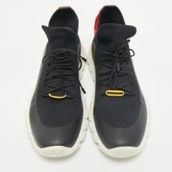 Fendi Black Knit Fabric Think Sock Sneakers Size 39