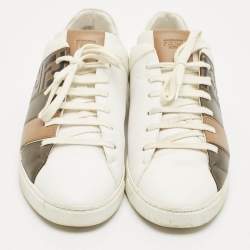 Pre Owned Fendi Multicolor Leather Forever Fendi Reloaded Sneakers Size 42