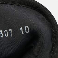 Pre Owned Fendi Black/White Neopene and Knit Fabric Low Top Sneakers Size 44