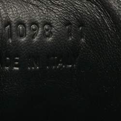 Pre Owned Fendi Black/Blue  Leather Velcro Straps Sneakers Size 45