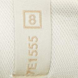 Pre Owned Fendi Beige Mesh and Nubuck Leather Lace Up Sneakers Size 42