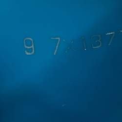 Pre Owned Fendi Size 43 Blue Rubber Flat Slides 