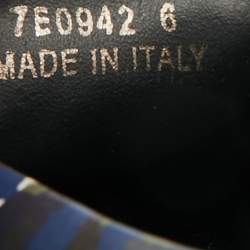 مملوكة مسبقًا حذاء رياضي  فندي مونستر أي سويدي وجلد أسود/أزرق كحلي سليب أون مقاس 44