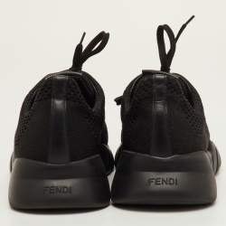 مملوكة مسبقًا حذاء رياضي فنـدي باغ باغز بأسود نسيج محبوك بعنق منخفض مقاس 41