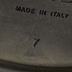 Pre Owned Fendi Size 41 Black Leather Lace Up Derby Shoes