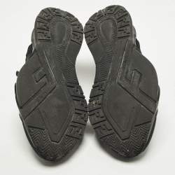 Pre Owned حذاء رياضي فندي فلو شبك وجلد شامواه أبيض مقاس 41