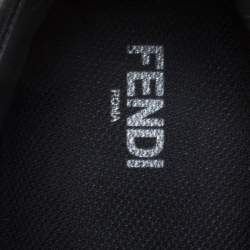 Fendi Black Leather, Mesh And Rubber Runway Chunky Sneakers Size 40