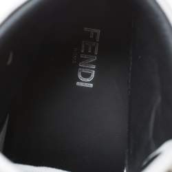 Pre Owned Fendi Tricolor Leather Karlito Studded High Top Sneakers Size 41