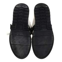 Pre Owned Fendi Tricolor Leather Karlito Studded High Top Sneakers Size 41