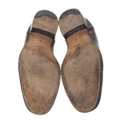 Fendi Black/Brown Leather Oxfords Size 43