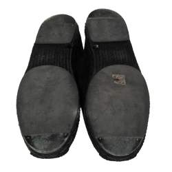 Fendi Black Suede Karlito Espadrilles Size 45 