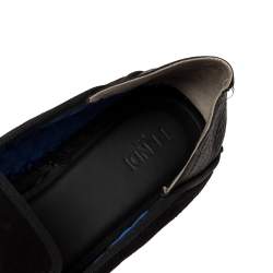 Fendi Black Suede Karlito Espadrilles Size 45 
