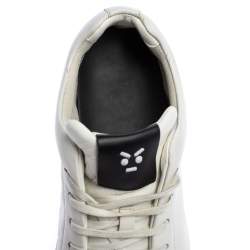 Pre Owned Fendi White Leather Low Top Sneakers Size 41