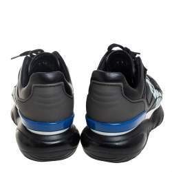 Fendi X Fila Black Leather Fila Mania Platform Sneakers 40