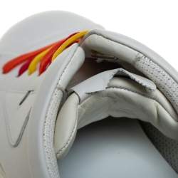 Fendi White Leather Monster Low Top Sneakers Size 40