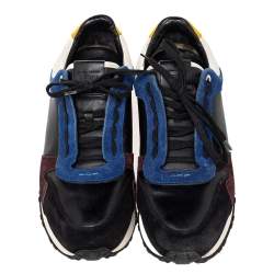 Fendi Multicolor Suede And Leather Low Top Sneakers Size 43