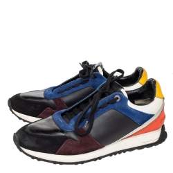 Fendi Multicolor Suede And Leather Low Top Sneakers Size 43