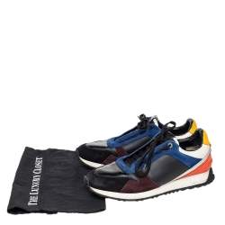 Fendi Multicolor Suede And Leather Low Top Sneakers Size 43