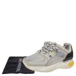 Fendi Multicolor Leather Lace Up Sneakers Size  41