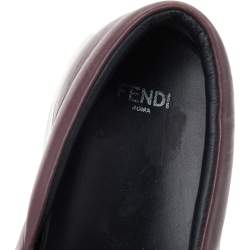 Fendi Multicolor Leather Monster Slip On Sneakers Size 39