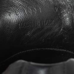 Pre Owned Fendi Black Leather Lace Up Sneakers Size 43