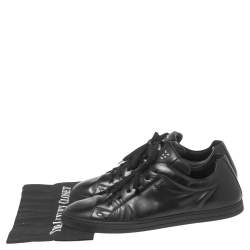 Pre Owned Fendi Black Leather Lace Up Sneakers Size 43