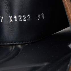 Pre Owned صندل سلايد فندي كانفاس زوكا بني سيور متعاكسة مقاس 43.5