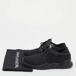 Fendi Black Fabric I See You Low Top Sneakers Size 40