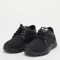 Fendi Black Fabric I See You Low Top Sneakers Size 40