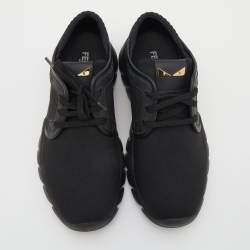 Fendi Black Fabric I See You Low Top Sneakers Size 40