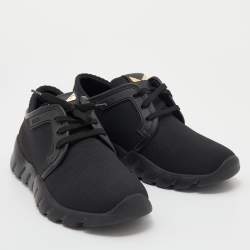 Fendi Black Fabric I See You Low Top Sneakers Size 40