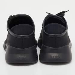 Fendi Black Fabric I See You Low Top Sneakers Size 40