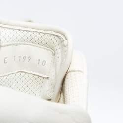Fendi Off White Leather Fendi Fila Mania Logo Low Top Sneakers Size 44