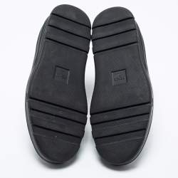 Pre Owned Fendi Black Leather FF Chelsea Ankle Boots Size 43