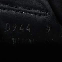 مملوكة مسبقًا Fendi Black/Blue Leather and Suede Low Top Sneakers Size 43