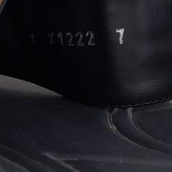 Pre Owned Fendi Brown/Black Zucca Canvas Crisscross Slide Sandals Size 41