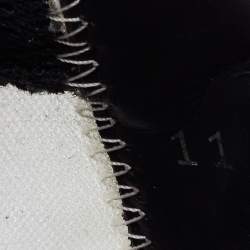 Pre Owned Fendi White/Grey Mesh and Suede Flow Sneakers Size 45