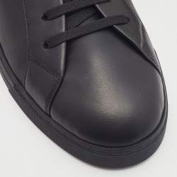 Fendi Black Leather Low Top Sneakers Size 43
