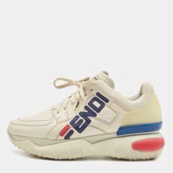 Fendi mania store leather sneakers