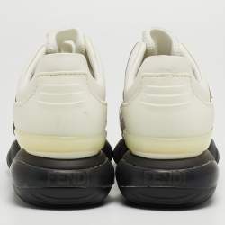 Fendi Multicolor Mesh and Leather Forever Fendi Low Top Sneakers Size 41