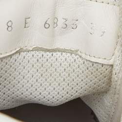 مملوكة مسبقًا Fendi Off White Leather and Rubber Fendi Fila Mania Sneakers Size 39