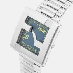 Fendi Blue Stainless Steel Fendimania KFE-F132010101 Men's Wristwatch 40 mm