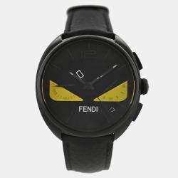 Pre Owned Fendi Momento Bugs F214611611 Quartz Stainless Steel Men's Wristwatch 40 mm