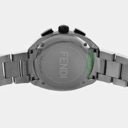Pre Owned Fendi Momento Bugs F215013500 Quartz Stainless Steel Men's Wristwatch 40 mm